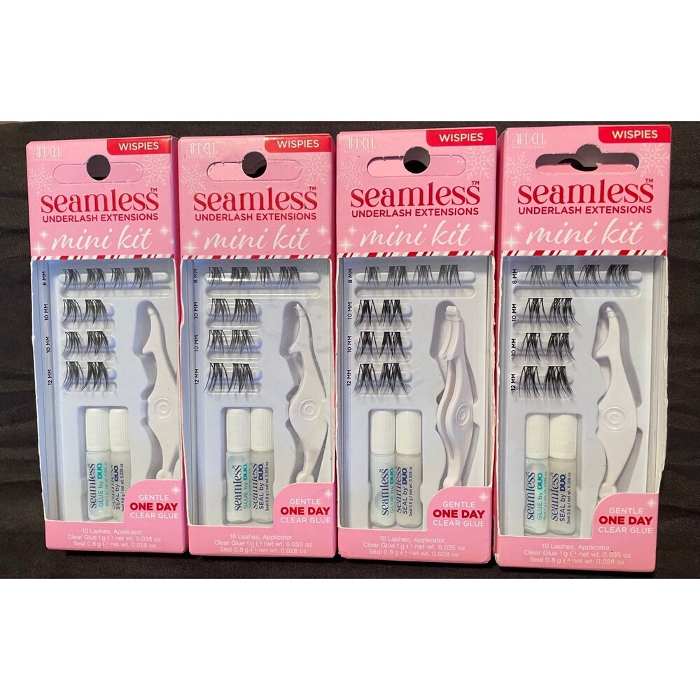 Ardell Wisps Seamless Underlash Extensions Mini Kit 4 Packs New